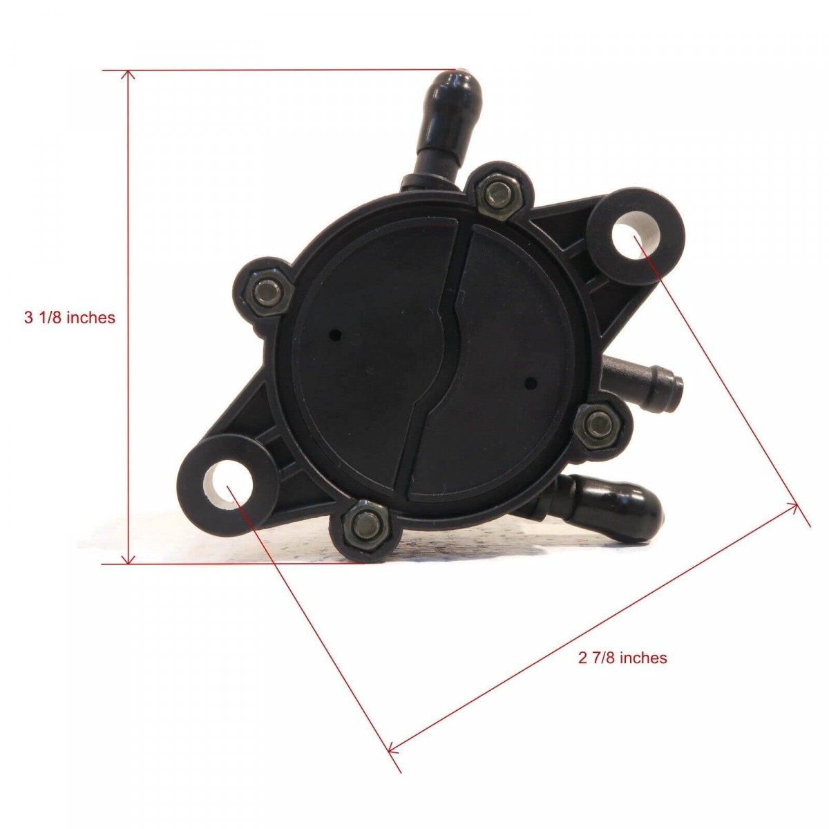 Fuel Pump For John Deere Lt170 Ltr155 Ltr166 M655 M665 Z710a Z720a Bolt On Vacuum Type Fits 1 4 In Line