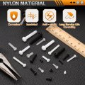 100pcs M3x20mm Threaded Nylon Phillips Cross Pan Head Machine Screws Bolts White