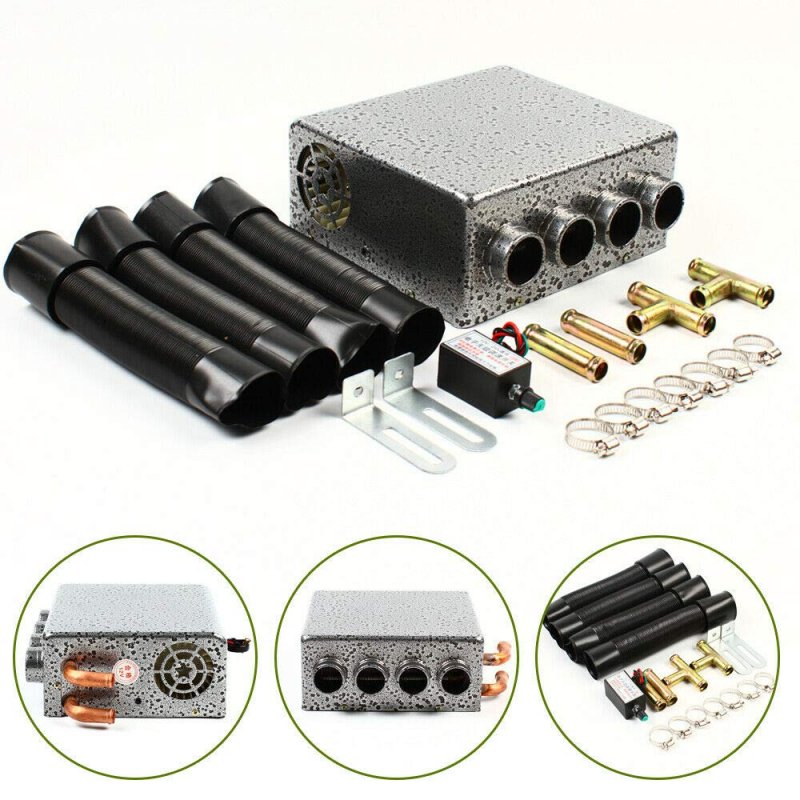 Bjtdllx Under Dash Heater 12v 4 Ports Universal Underdash Heat W Speed Switch Car Windscreen Defroster Demister Air Diesel For