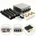 Bjtdllx Under Dash Heater 12v 4 Ports Universal Underdash Heat W Speed Switch Car Windscreen Defroster Demister Air Diesel For