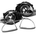 Front Bumper Driving Fog Lights Lamps W Chrome Trims For 2006-2008 3 Series E90 