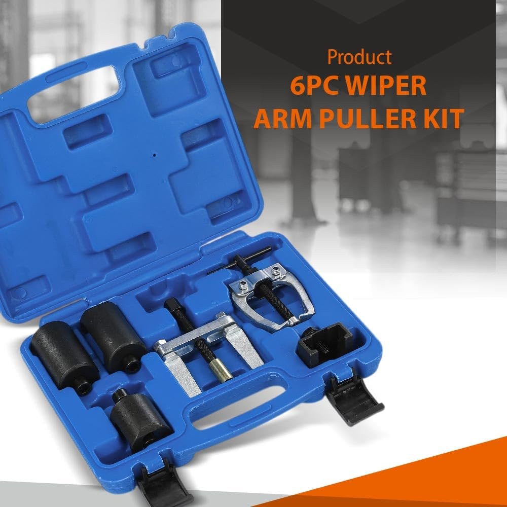 Universal Windshield Wiper Arm Puller Removal Kit Diy Disassemble Tool Fit Vw Opel Porsche Honda Bmw Audi Ford Benz 6pcs Heavy