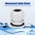 Uxcell 10 Pcs M20 Waterproof Nylon Cable Gland Joint Adjustable Connector For 6mm-12mm Dia Wire