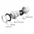 Uxcell 10 Pcs M20 Waterproof Nylon Cable Gland Joint Adjustable Connector For 6mm-12mm Dia Wire
