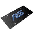 Ford Focus Rs 3d Logo Black Aluminum License Plate Official Licensed Pattern Universal Fit For Car Suv Truck 12 In X 6