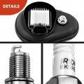 A-premium Set Of 5 Ignition Coil Pack And Iridium Spark Plugs Compatible With Chevrolet Trailblazer 2002-2005 Gmc Canyon