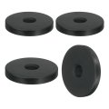 4pcs Thick Rubber Spacer 2 Inch Od X 1 Id 3 8 Thickness Round Bushings Anti Vibration Flat Washers For Home Industrial 