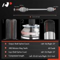 A-premium Pair 2 Front Cv Axle Shaft Assembly Compatible With Toyota Corolla 1988-1992 Rav4 1996-2000 Awd Only Driver And