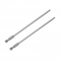 Uxcell 2pcs 1 4 Hex Shank T20 S2 Steel Magnetic Torx Security Screwdriver Bit 150mm Length