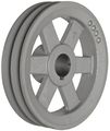 Tb Woods 2bk801716 Fhp Bored-to-size V-belt Sheave B Belt Section 2 Grooves 1-4 9 Bore Cast Iron 7 75 Od 3230 Max Rpm 