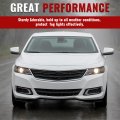 Hecasa Pair Fog Light Covers For 2014-2020 Chevy Chevrolet Impala Ls Lt Ltz Front Bumper Lamp Bezel Trim Left Right Side