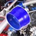 Uxcell 114-127mm 4 5 -5 Id Straight Silicone Reducer Hose Coupler Intercooler Tube Blue For Car Intake Piping