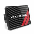 Ipick Image Compatible With Dodge Uv Graphic Carbon Fiber Look Metal Face-plate On Abs Plastic 2 Tow Hitch Cover