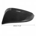 Black Left Side Car Door Wing Mirror Cover Rear View Cap For Toyota Rav4 2013-2019