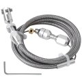 Ls Swap Throttle Cable 36 In For Chevy Ls1 Engines 1997 2007 Silver Universal Accelerator With Stainless Steel And Rubber