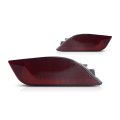 Rear Bumper Reflector Pair For Jeep Compass 2017 To 2024 Capa Red Lens Abs Plastic With Bulbs Ch1184106c Ch1185106c 55112679aa