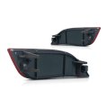 Rear Bumper Reflector Pair For Jeep Compass 2017 To 2024 Capa Red Lens Abs Plastic With Bulbs Ch1184106c Ch1185106c 55112679aa