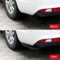 Rear Spoiler Bumper Trim Universal Modified Glossy Black Protective Cover Lip Diffuser Splitter Deflector