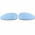 Heated Blue Tinted Wing Mirror Glass Pair For Bmw E82 E90 E91 E92 E85 E86 E88 E93 2 Pin Aspherical Left And Right Side Door 