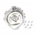 Httmt Mt313-005a- Chrome Left Engine Stator Cover See Through Compatible With 2007-2014 Cbr600rr F5 W Gasket