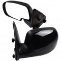 Ocpty Black Driver Side And Passenger View Mirror Smooth With Manual Adjustment Fold Non-heated Compatible For 2003-2006