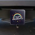Guess Who S Got Anxiety Rainbow Funny Tow Trailer Hitch Cover Plug Insert For 2 In Receivers Black Abs Plastic Modern Style