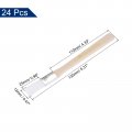 Uxcell 24pcs 5 3 Paint Brush 0 Width Soft Nylon Bristle With Wood Handle For Wall Cabinets Fences White