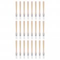 Uxcell 24pcs 5 3 Paint Brush 0 Width Soft Nylon Bristle With Wood Handle For Wall Cabinets Fences White