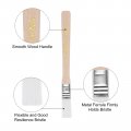 Uxcell 24pcs 5 3 Paint Brush 0 Width Soft Nylon Bristle With Wood Handle For Wall Cabinets Fences White