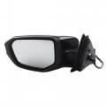 Dasbecan Door Mirror Assembly Left Driver Side For Honda Civic 2016-2021 Power Glass Non-heated Manual Folding Black Paint To 