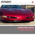 Hecasa Lower Front Bumper Lip Compatible With 1997-2004 Chevrolet Chevy Corvette C5 Models Splitter Under Panel Spoiler
