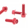 Autobahn88 Motorcycle Brake Master Cylinder Bolt Dress-up Kit Compatible With Ducati Multistrada 1260 S 2018-2019 Red Set Of 4