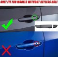 Erush Carbon Fiber Print Style Side Door Handle Cover Overlay For 2016-2020 Civic No Smart Buttons