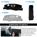 Autorder Dashboard Cover Mat For 2021 2022 2023 2024 Buick Envision Accessories Flannel Dash Sunshade Glare Uv Rays Protector