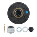 Pre-assembled 5 On 4 Inch Trailer Hub Kit With Bearing Replacement For 3500 Lbs 84 Spindle 8 Pieces Set 