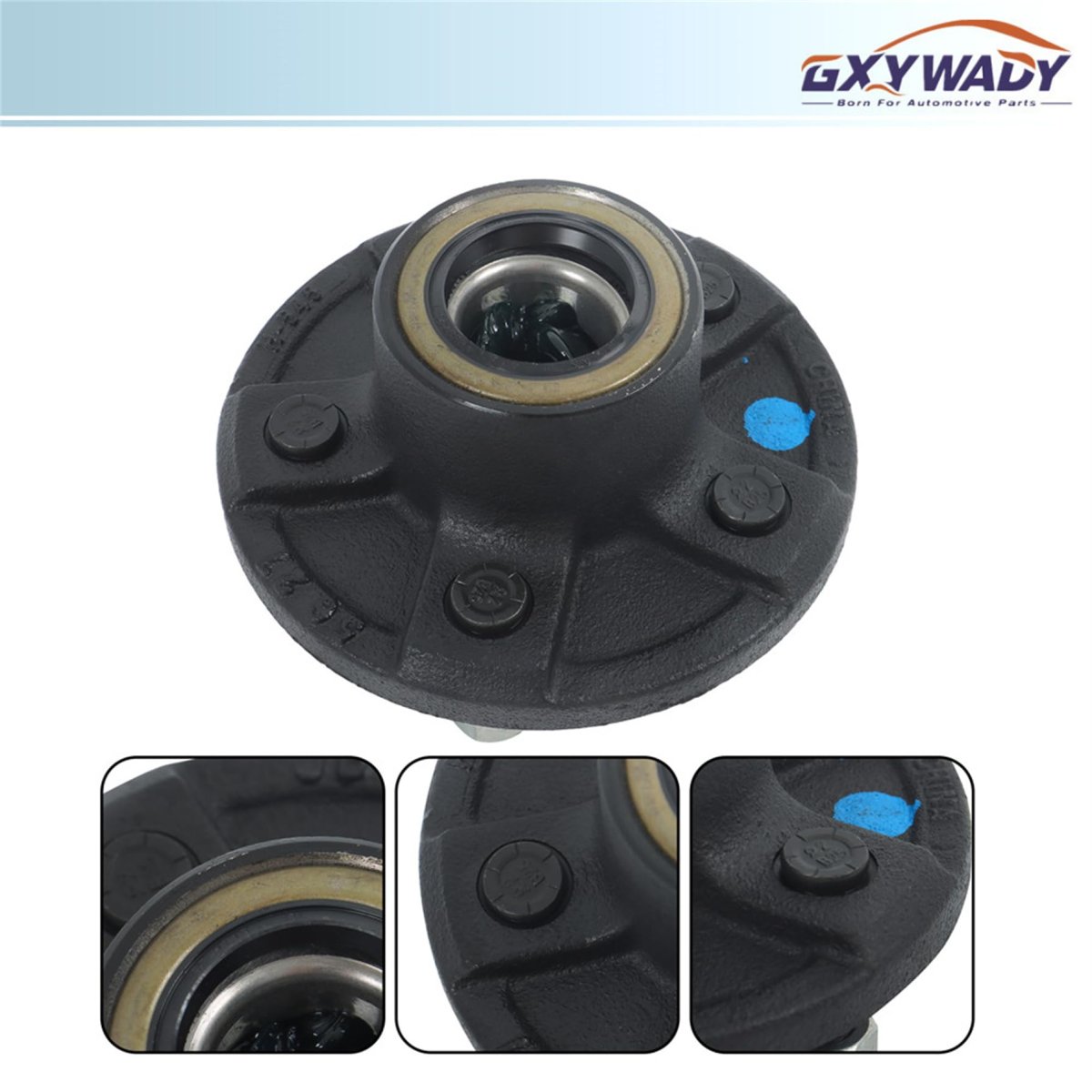 Pre Assembled 5 On 4 In Trailer Hub Kit With Bearing Replacement For 3500 Lbs 84 Spindle 8 Piece Set