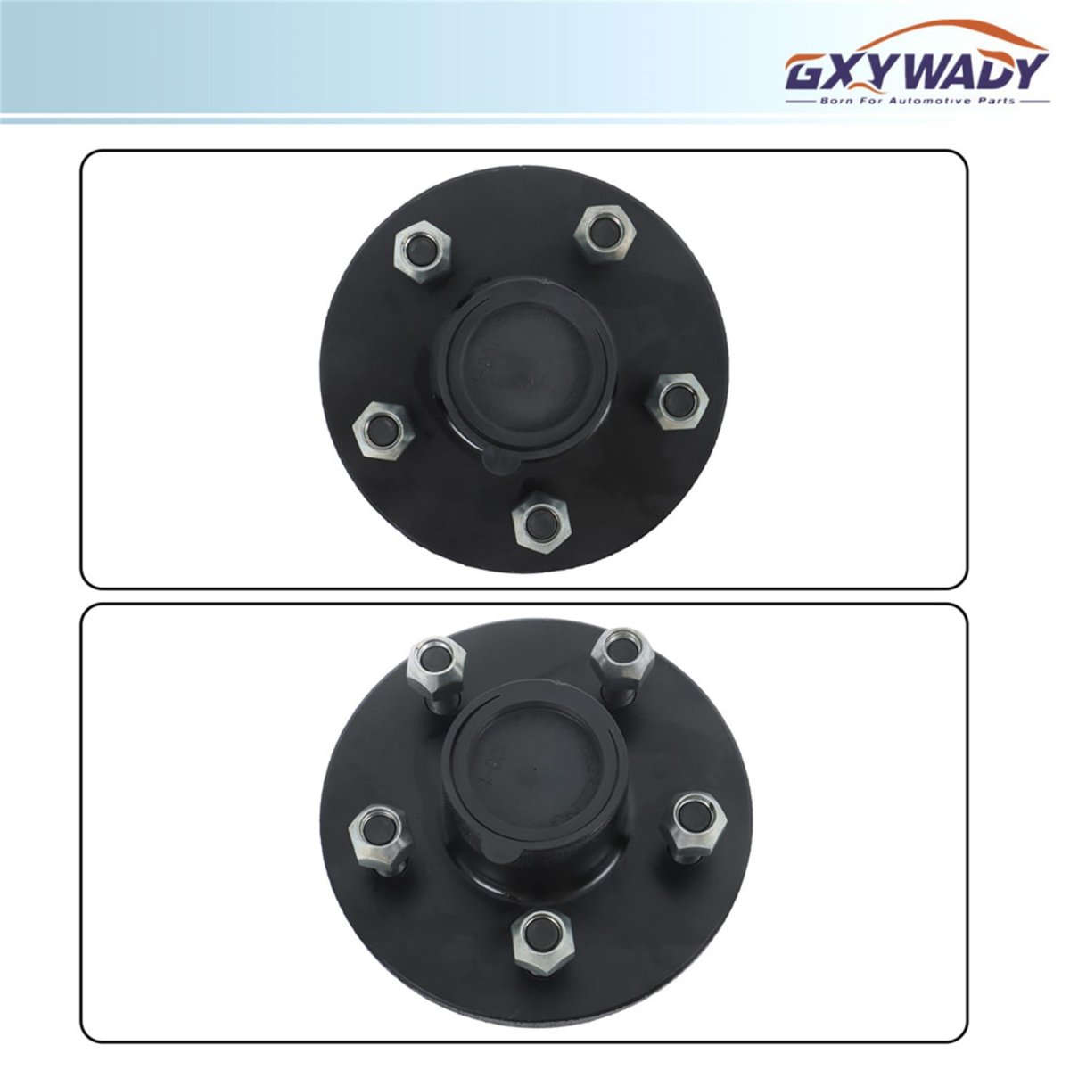Pre Assembled 5 On 4 In Trailer Hub Kit With Bearing Replacement For 3500 Lbs 84 Spindle 8 Piece Set