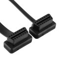 Obd2 Cable Male Dual Female Splitter Extension Adapter With Switch Black 12 6in