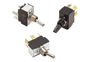 Carling Technologies Metal Bat Style Toggle Switch Dp On-none-off 250 Tab Terminations 20a 250vac