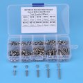 280pcs M3 Button Hex Socket Head Screws Bolts 304 Stainless Steel And Nuts Machine Fastener Assortment Kit