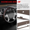 Front Upper Vent Portion Dash Board Cover Overlay Compatible With Cadillac Escalade Esv Ext 07-14 Dark Brown