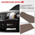 Front Upper Vent Portion Dash Board Cover Overlay Compatible With Cadillac Escalade Esv Ext 07-14 Dark Brown