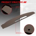 Front Upper Vent Portion Dash Board Cover Overlay Compatible With Cadillac Escalade Esv Ext 07-14 Dark Brown
