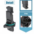 X Autohaux Car Mass Air Flow Sensor Meter Automotive For Volvo S60 2002-2007 S80 No Black