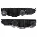 G-plus Front Left Right Side 1pair Bumper Brackets Compatible With Nissan Sentra Sedan Ni1033107 Ni1032107 2013-2015 Black