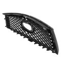 Front Bumper Grille Mesh Gloss Black Upper Grill With Camera Hole Replacement For 2019 2020 2021 2022 Qx50