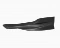 Ecotric Front Bumper Spoiler Lip Compatible With 2014-2015 Honda Civic 2dr Coupe Hfp Style 2pcs Painted Black