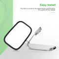 Pair Side View Towing Mirrors For 1980 To 1996 Ford F150 F250 F350 F450 Ranger Bronco Explorer Manual Folding Chrome With Flat