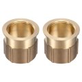 2pcs Faucet Nut Fixed Base Id 18 X H 1 42 Copper Fixing Tap Fastener Assembly For Kitchen And Bathroom 