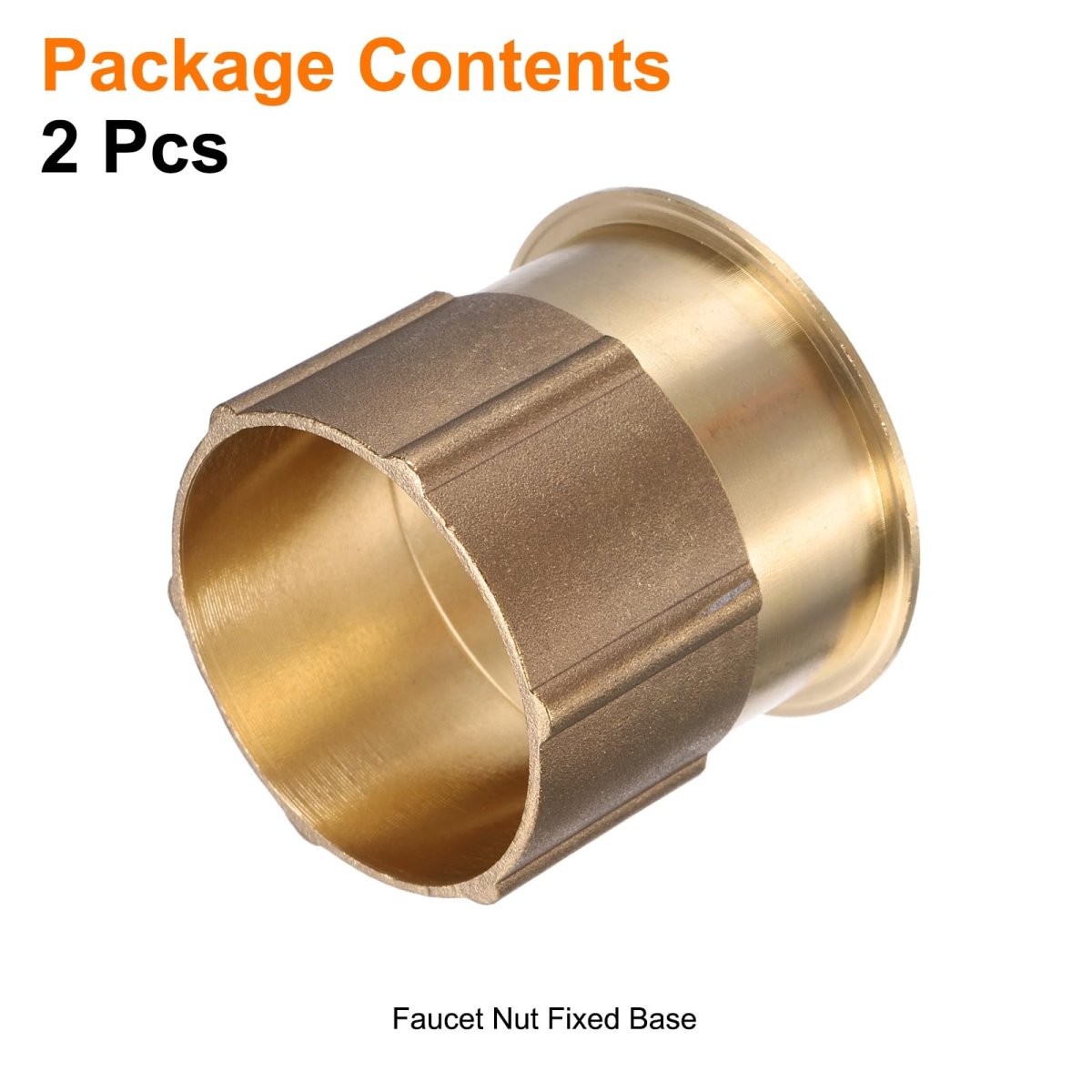 2pcs Faucet Nut Fixed Base Id 18 X H 1 42 Copper Fixing Tap Fastener Assembly For Kitchen And Bathroom